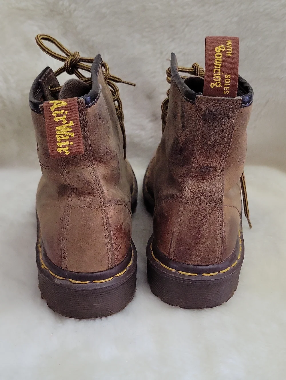 Dr. Martens 939 BEN BOOT CRAZY HORSE LEATHER. Brown Leather. Size 5Men Size 6Wom